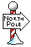 north pole sign